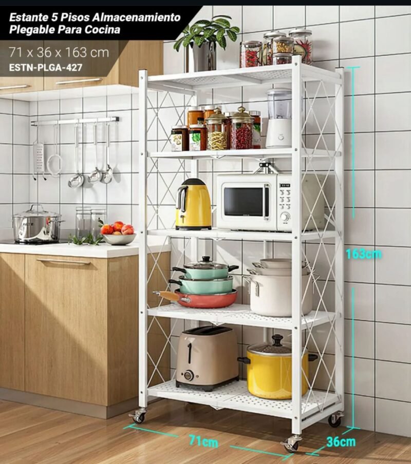 Estante 5 pisos Almacenamiento plegable