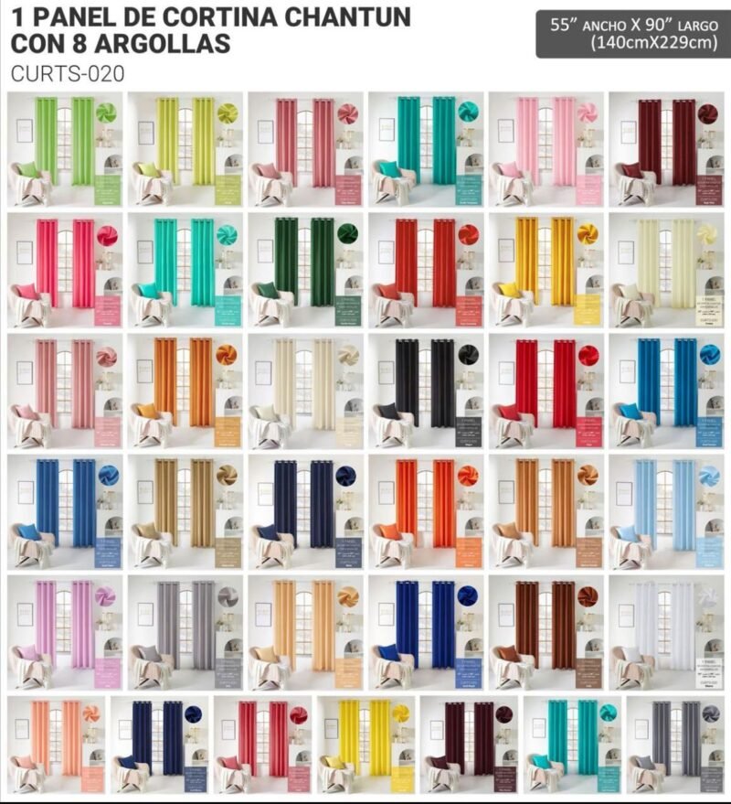 1 Panel de Cortinas Chantun