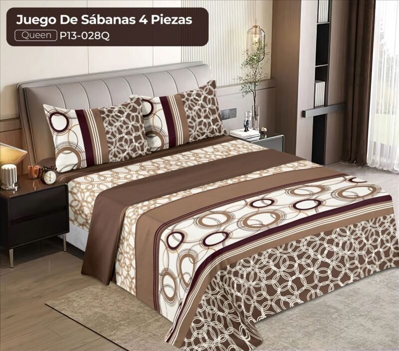 Juego de Sabanas 4 Piezas Queen