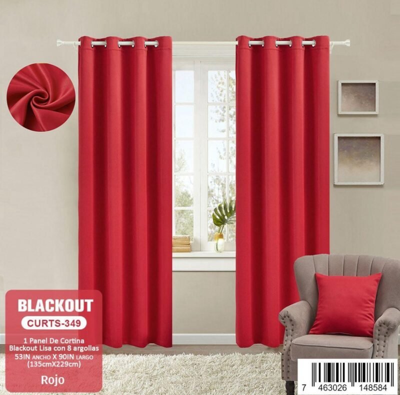 1 Panel de Cortina Blackout Lisas - Image 9
